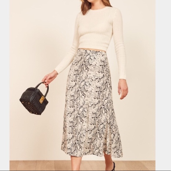 Reformation Dresses & Skirts - Reformation // Bea Midi Skirt in Rattlesnake